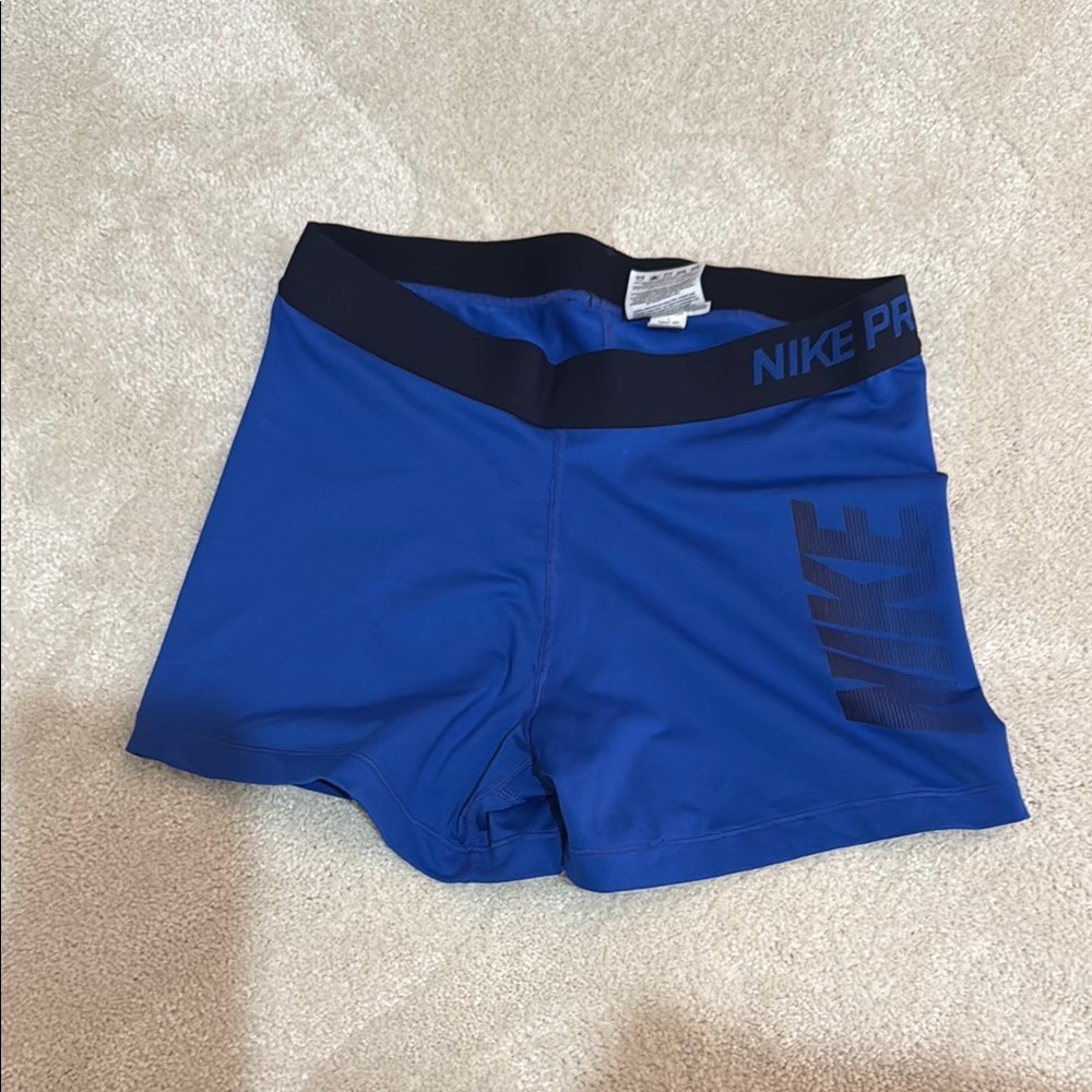 Nike Pro Blue Athletic Shorts